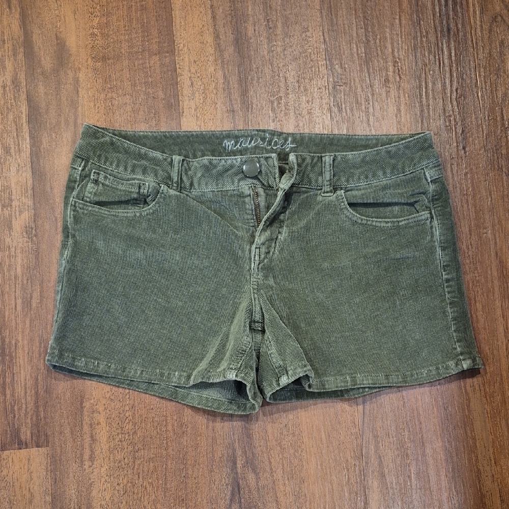 Maurices Olive Jean Shorts